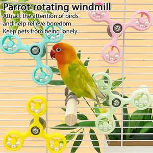 Interactive Parrot Windmill Chewing Toy – Mental Stimulation & Entertainment