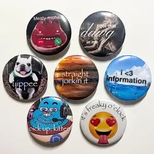 Online Memes Pinback Button, Funny Meme Pin Buttons, Funny Pin Gifts, Kawaii Accessory for Bags, Jackets, Lanyards & Gifts | Cute Collectible Decor for Fans