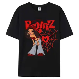 [Graphic Tee] Doll T-Shirt - Comes in Red or Black on Blk or White Shirt Short sleeve Cotton Casual T shirt graphic Cute Comfortable Summer Top2 gospel streetwear top day funny old man soft