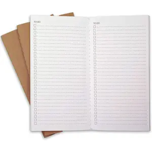 Travelers Notebook Refill Inserts, To Do Checklist,  Cover, 4.25 x 8.25 inches (Set of 3)