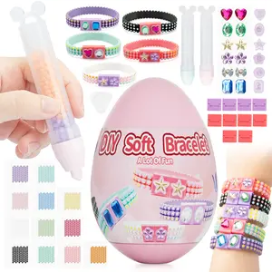 Bracelet Maker Bracelet Making Kit,  DIY Beads Bracelet, Friendship Jewelry Making Kit, Adjustable Beaded Design, Girls Toys, Arts and Crafts Toys, Birthday Gift Easter Eggs for Kids Aged 6 and up