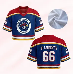 Custom Off Campus Senior Pro White Hockey Jersey Shirt | Briar University Graham/Logan/Tucker/Di Laurentis Jersey Shirt