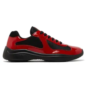 Prada Americas Cup Sneaker Red & Black