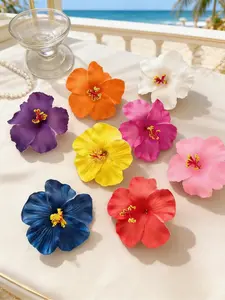 Elegant Floral Design Hair Clip, Large Ipe Flower Summer Beach Style, Colorful Side Clip, Versatile Holiday Hairstyle Accessory, Flower Hair Clips