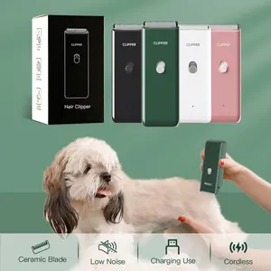 Pet Clippers for Dog Hair Grooming Low Noise, Rechargeable Cordless Cat Shaver with Ceramic Blade,Portable Pet Hair Trimmer for Matted & Long Hair