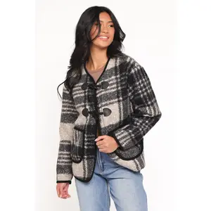 Austin Plaid Jacket - Black