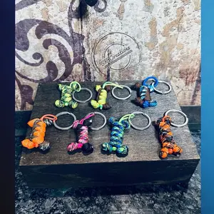 Durable Paracord Dog Bone Keychain for Dog Lovers and Owners