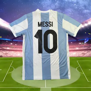New 50th Anniversary Retro Football Jersey Messi No. 10 Football Jersey