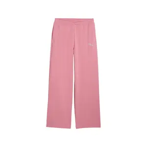 PUMA Womens Essentials Graphic Bedazzled Pants Casual - Pink