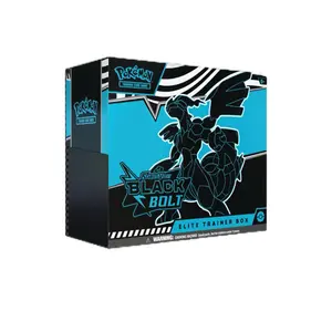 Pokemon Scarlet & Violet 10.5 Black Bolt Elite Trainer Box 9 Packs Inside Trading Card Game Box with Black Bolt Character Design