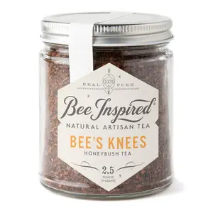 Bee Inspired Goods Bee’s Knees Honeybush Tea - Caffeine-Free Loose Leaf Tea for Sweet & Nutty Beverage - Naturally Sweet, No Added Sugar, South African Origin - Milk
