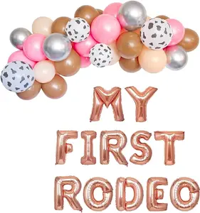My First Rodeo Banner |1st Rodeo Party Favors |Texas Western First Rodeo Cowgirl Balloon Arch Balloon Garland