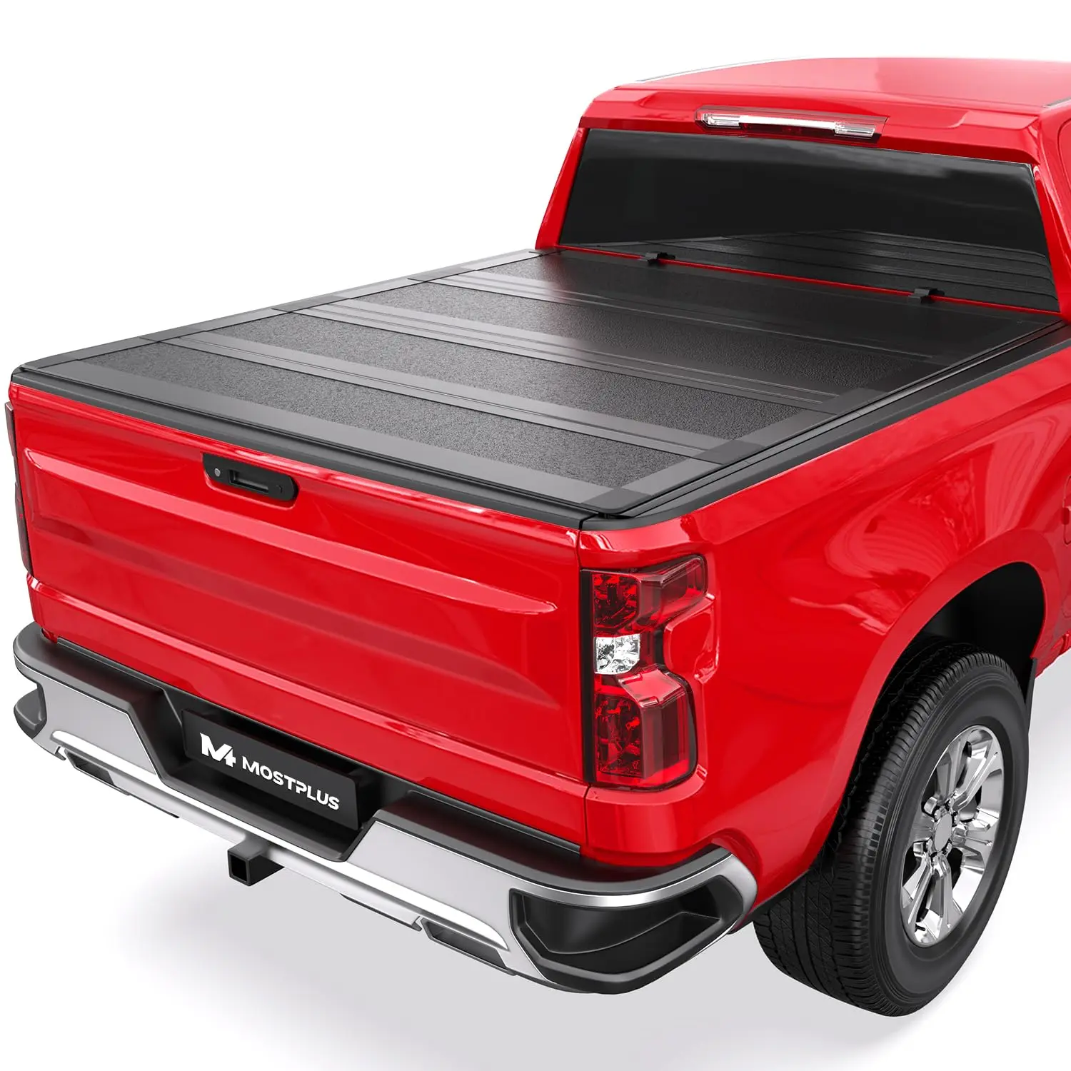 MOSTPLUS  Flush-Mount 4-Fold Hard Tonneau Cover For 2015-2026 Chevy Colorado GMC Canyon 5FT & 6FT Truck Bed Low-Profile