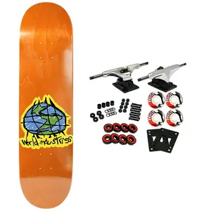 World Industries Skateboard Complete Scribble Orange 8.0" x 31.6"