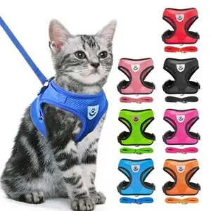 Cat Dog Pet Harness Adjustable Control Vest Dogs Reflective S M L XL Leash