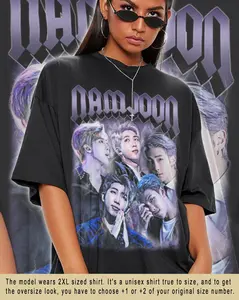 Vintage Namjoon shirt graphic designs 90s T-Shirt, Kpop Fan Shirt, Kpop Fan Gift 90S Style, Music Tour Gift Unisex, Gift For Women And Man