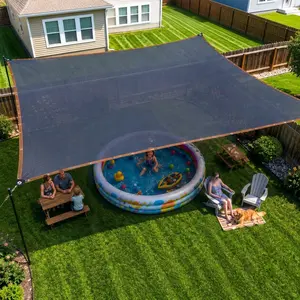 10x13ft Sun Shade Cloth, Shade for Patio & Backyard, Outdoor Shade Mesh, Sunblock Shade for Outdoor, Privacy Screen for Kids Pool, Pergola, Garden & Greenhouse, 90% UV Block Sun Shade Sail, Durable Heavy Duty Mesh