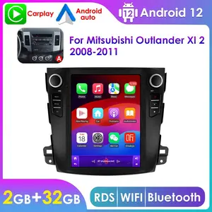 9.7" Touchscreen 2Din Android 13 Car Radio for Mitsubishi Outlander 2008-2013, Car Audio Navigation HeadUnit with Bluetooth, CarPlay-Compatible Multimedia Video Player