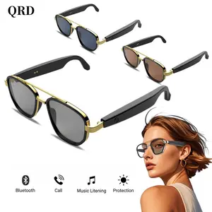 Smart Bluetooth-compatible Glasses, Music & Call Support, Stylish Metal Frame, Lightweight All-Day Wear, Multiple Colors Available, Wireless Audio Glasses