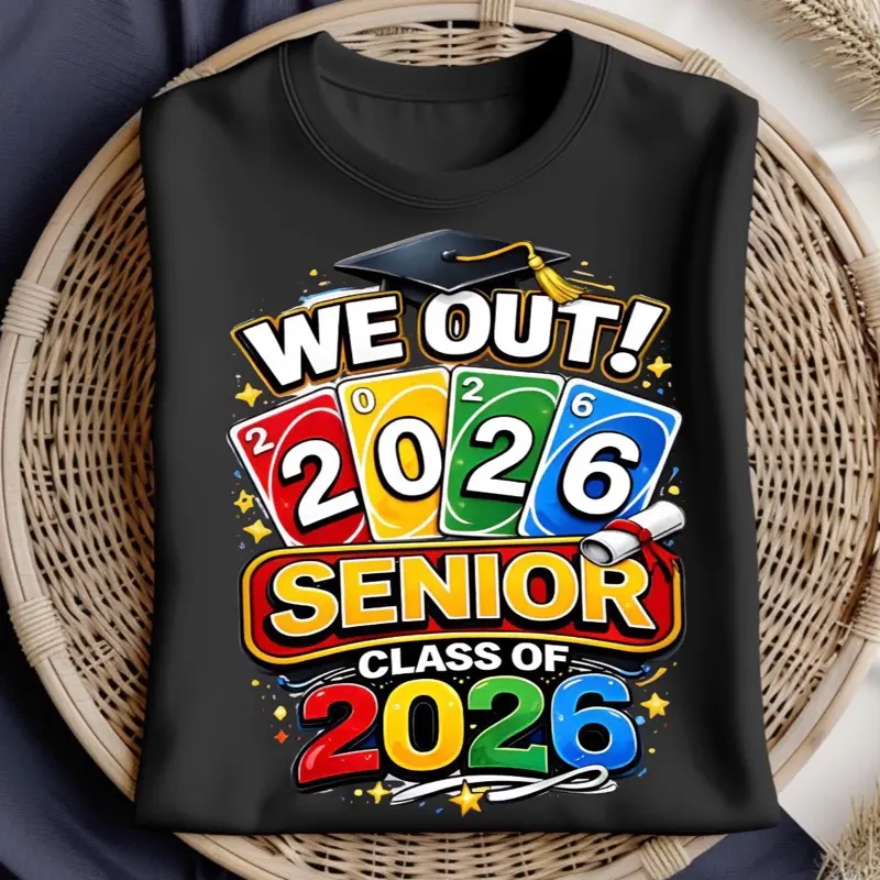 Senior Class of 2026 "We UNO Out" Themed Literature Merchandise, Ideal Gift for Graduates