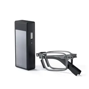 Missfive Folding Reading Glasses: Anti Blue Light UV Protection w/ Compact Hard Case | Sturdy Stainless Steel Frame for Computer/Everyday Use | Ultra Thin Easy Operate Reduce Eyefatigue