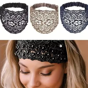 3 - Pack Bohemian Pearl - Decorated Headbands: Luxe Lace Hair Accessories for Weddings & Gathes  spanner Magnetic Multifunctional Roofing Hammer ring