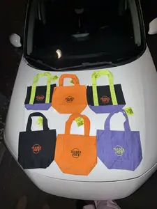 Trader Joe's Mini Halloween Tote Bag - Vibrant Colors & Durable Design for Festive Shopping