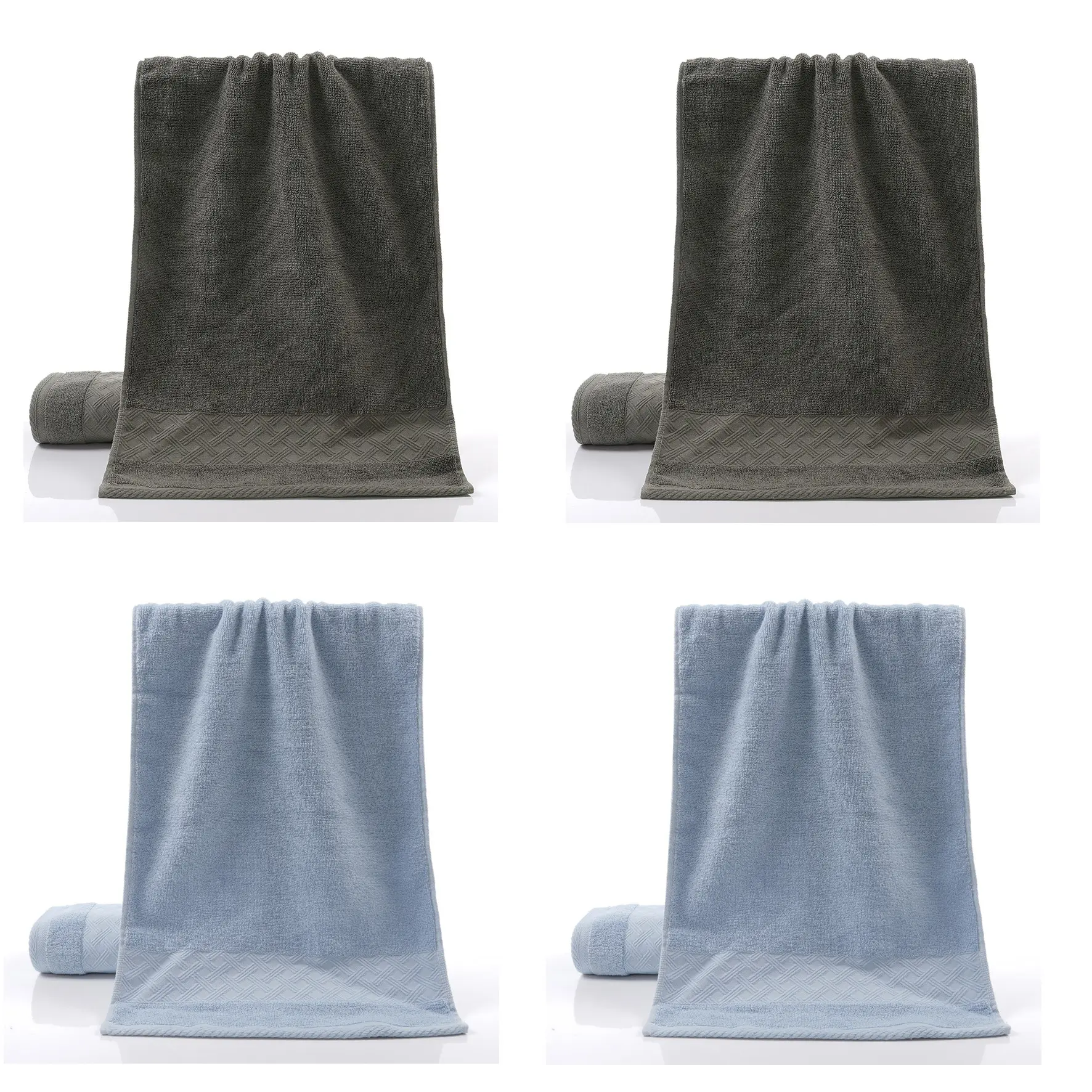 2 pcs blue+2 pcs grey
