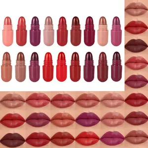 Portable Mini Capsule Lipstick Set Velvet Matte Lipstick Natural Makeup Effect Lip Tint Balm
