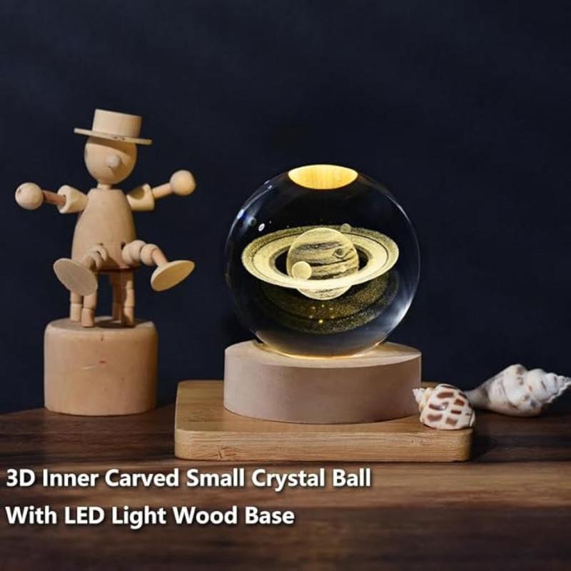 Galaxy Crystal Ball -Magic Galaxy Orbs with Rotating Base- Soothing Musical Gift for Christmas, Birthday, Friends & Family