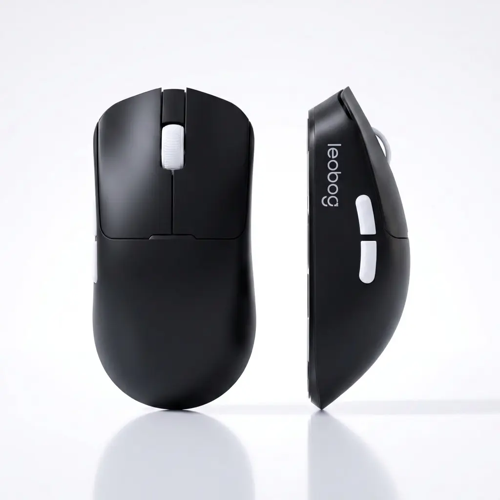 leobog Bluetooth Silent Wireless Mouse, ergonomic grip, 6-level adjustable DPI (800/1600/2400/4800/7200/12000), 18-month battery life, ambidextrous design, compatible with PC, Mac, and laptops new
