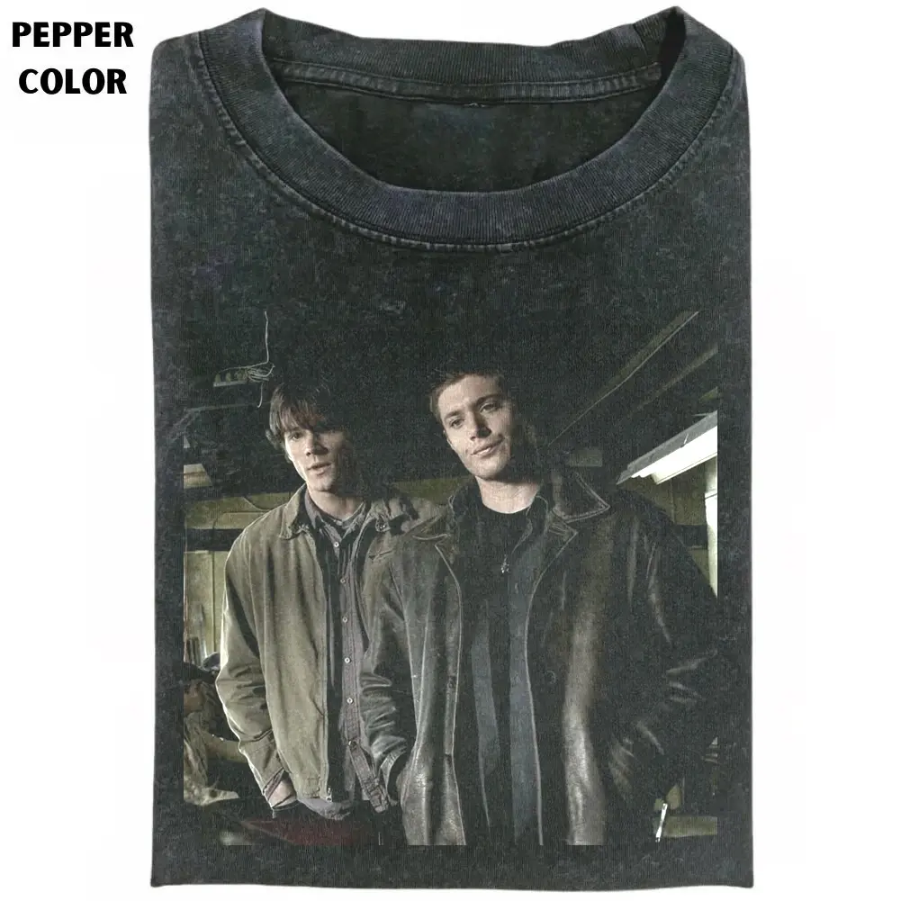 Supernatural Vintage T-Shirt, Dean and Sam Winchester 90s Retro Graphic Tee, Classic Horror TV Series Fan Shirt, Unisex Soft Crew Neck, Gift for Men, Gift for Women, Crew Neck T-shirt, Trending T-shirt