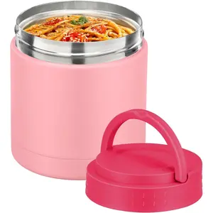 10.5oz Soup Thermo for Hot   Adults Insulated  Jar with Handle Width Mouth Leak Proof  Containers Stainless Steel Lunch Box for Office School Travel Outdoors ()