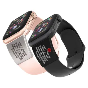 Alert ID Nameplate Tag for SmartWatch Band