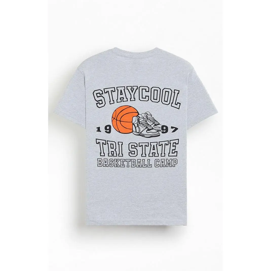 STAYCOOLNYC Men's Tri State Basketball T-Shirt - Multicolor