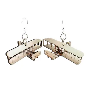 Wright Brothers Airplane Earrings #1588