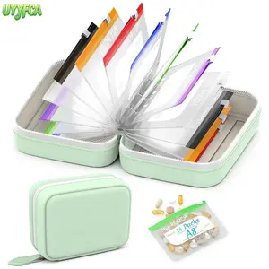A8 Waterproof Pill Pouch Set Waterproof Pill Organizer Set with 14 Color Coded Pouches,Zippered Pill Large Weekly Pill Organizer Reusable Travel Medicine Case for Vitamins Fish Oil and Daily Essentials summervibes beach outfits