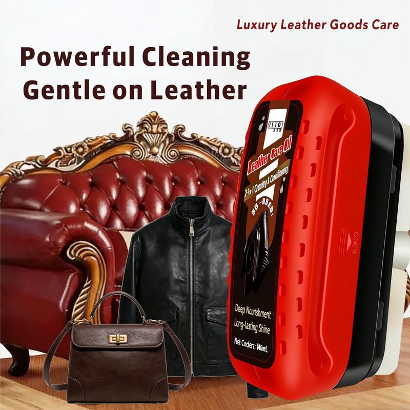 Leather Care Solution for Shoes Sofas & Clothing Easy Use Economical One Wipe Cleaner Conditioner Two-Pack