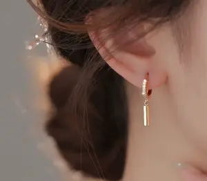 Minimalist Cylinder Geometric Earrings – Small Luxury Design | Chic Everyday Statement Piece