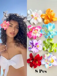 8Pcs-Hawaiian-Flower-Hair-Clips-Women-Artificial-Flower-Hair-Clips-Plumeria-Hair-Clips-Hibiscus-Hair-Clips-Suitable-For-Holiday-Beach-Party-Summer-Tropical-Flower-Hair-Accessories-Wedding-Party-Holiday-Gifts-For-Girls-Mother-s-Day-Gifts-Claw-Clips