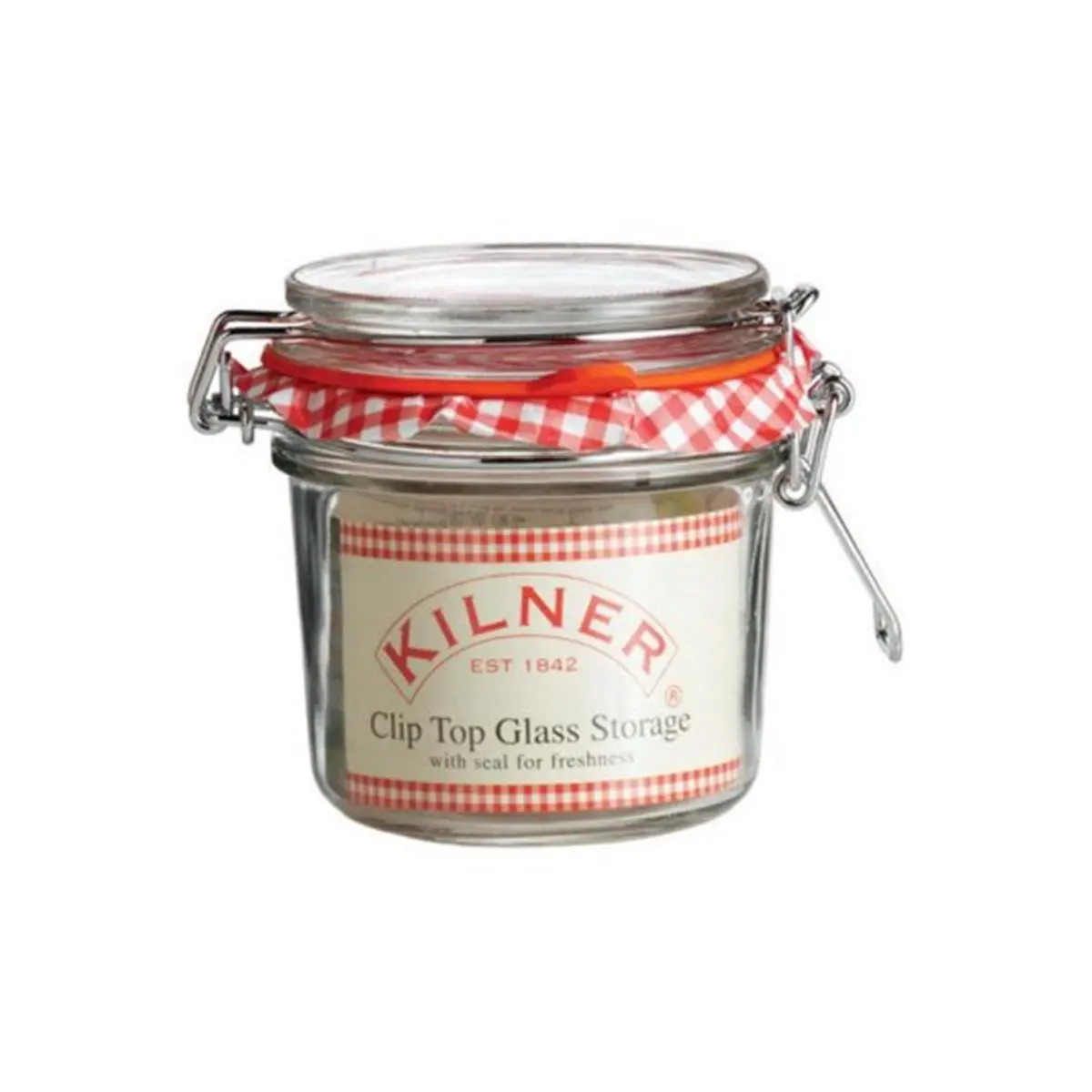 212 MAIN Kilner 0025495 Round Airtight Seal Wide Mouth Glass Canister - 12oz Reusable Food Organizer, Clip Top Storage Jar, Pack of 12, Pet Feeding Supply Gift