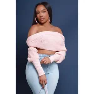 Multi Way Wrap Sweater - Blush