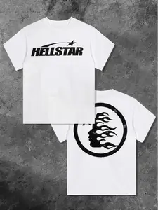 Edgy Flame Graphic T-Shirt, Trendy Streetwear Apparel, Men's Urban Aesthetic Top