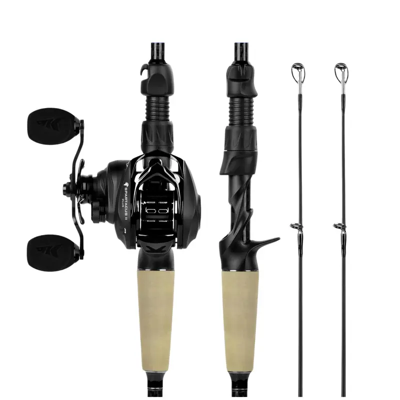 KastKing Spartacus II Plus Fishing Rod Combo, Sensitive IM6 Graphite, Twin-Tip with Extra Backup Tip, Smooth Casting Guides