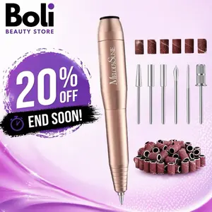 Electric Professional Manicure Pedicure Kit, Cordless Electric Nail File Drill Set, Thick Toenail Grinder, Toe nail dremel tool, filer, buffer, sander, removal cuticles, callus for men & women