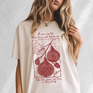 Sylvia Plath Shirt: Literature, Bookish, Literary, Dark Academia Clothing & Bell Jar Quote Tshirt