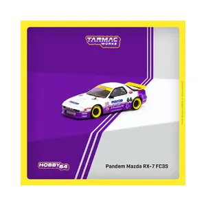 Tarmac Works 1:64 Pandem Mazda RX-7 FC3S - White Purple – Hobby64