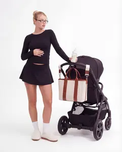 5 Piece Diaper Bag Set - Cooler Caddy & Stroller Straps for Parents & Professionals Versatile Organizational Convenience