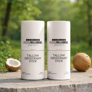 2 Pack GODLINESS Natural Tallow Moisture Absorbing  Deodorant