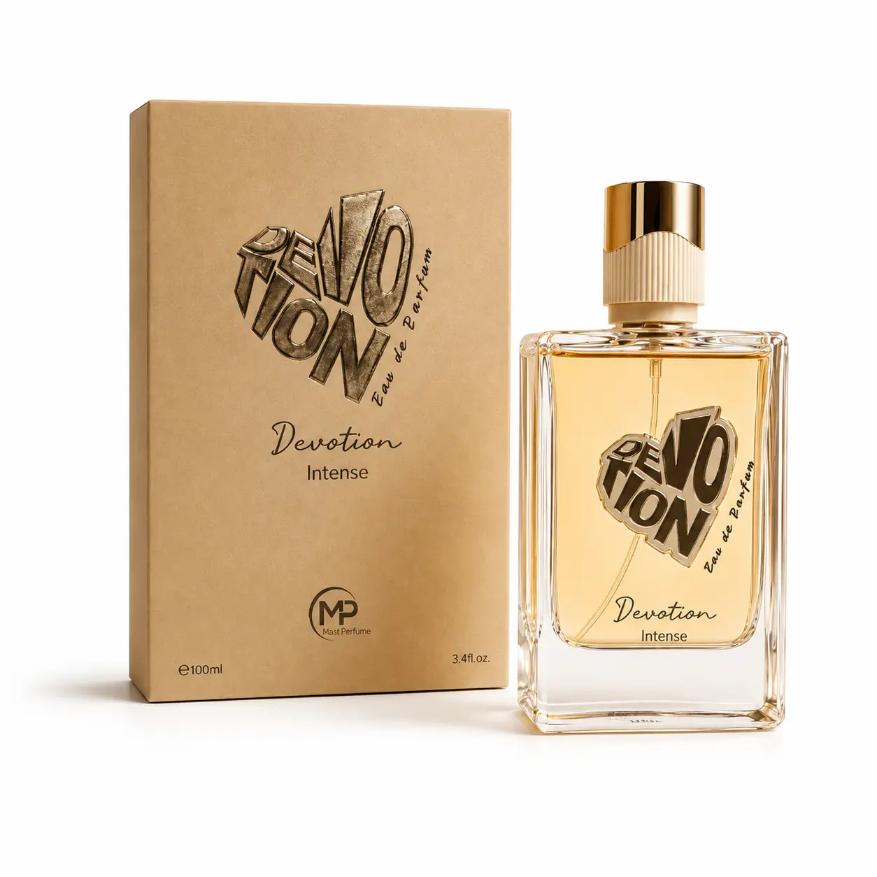 Mast Perfume Devotion Intense Eau de Parfum 100ml | Citrus, White Florals, Vanilla & Amber | 25% Oil Concentration | Long-Lasting Luxury Fragrance